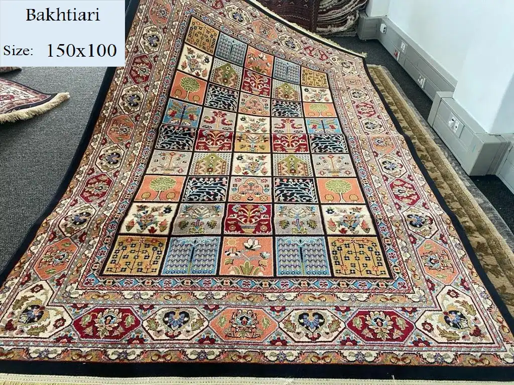 Bakhtiari Rug 150x100 - Premium Persian Carpets