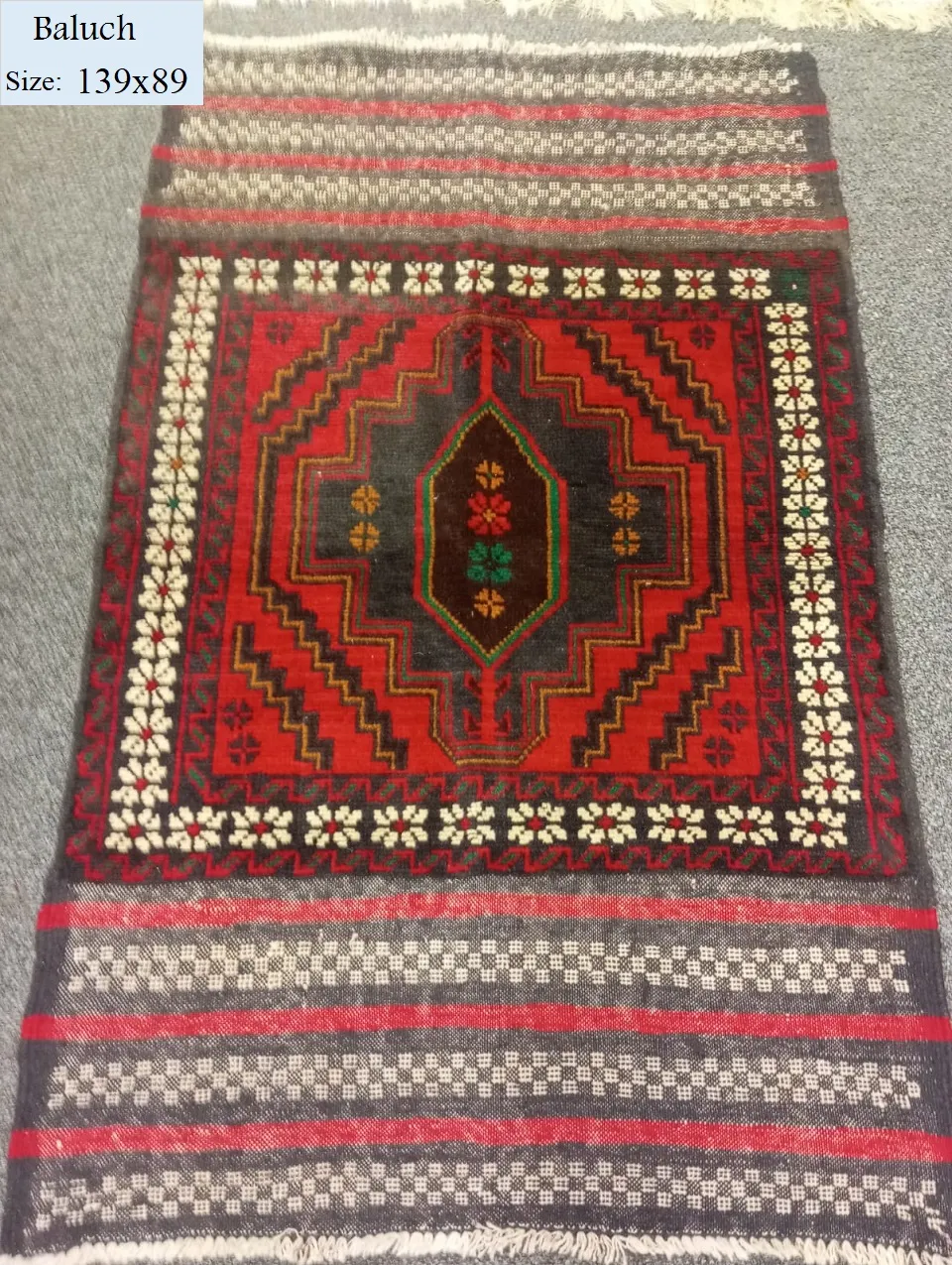 Handmade Baluch Kilim, Size: 139x89 cm, Surplasi, pure wool & natural dye.