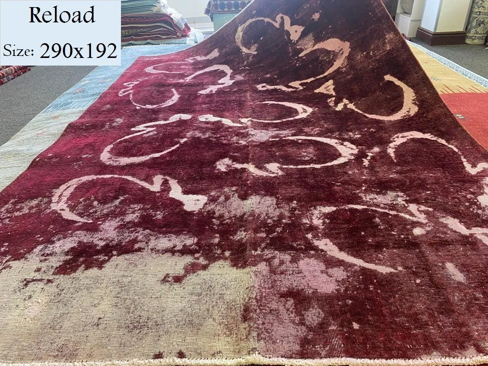 Reload Aleph design, Size: 290x192 cm, Handmade, pure wool & vegetable dye, with certificate of authenticity and exchange warranty. Imported directly from Iran.